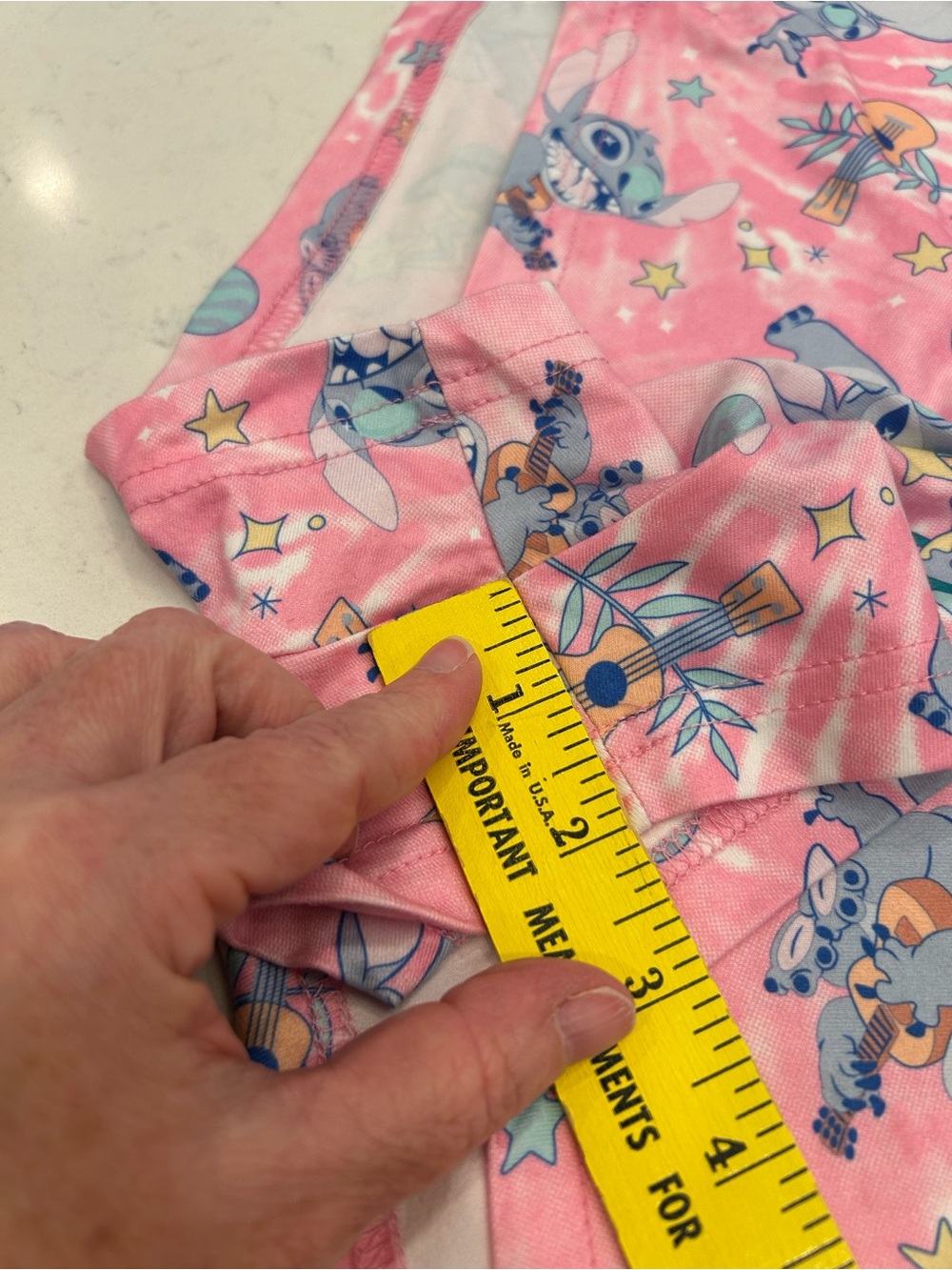 Disney Pink Stitch Print Women's Sleep Shorts - Picture 7 of 7